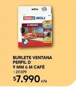Tesa - Burlete Ventana Perfil D 9 Mm 6 M