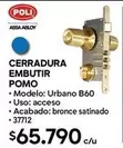 Urbano - Cerradura Embutir