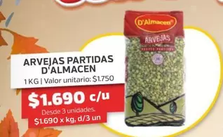 Valor - Arvejas Partidas