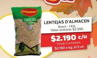 Valor - Lentejas D'almacen