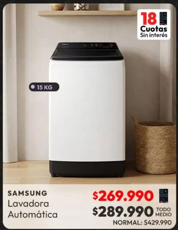 Samsung - Lavadora Automatica