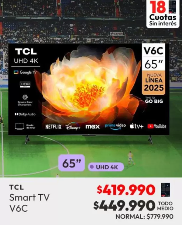 TCL - Smart Tv V6c
