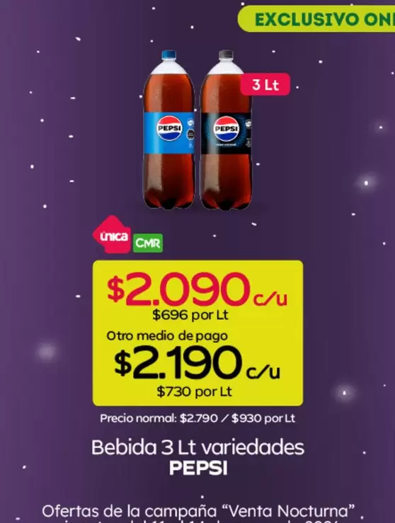Pepsi - Bebida 3 Lt