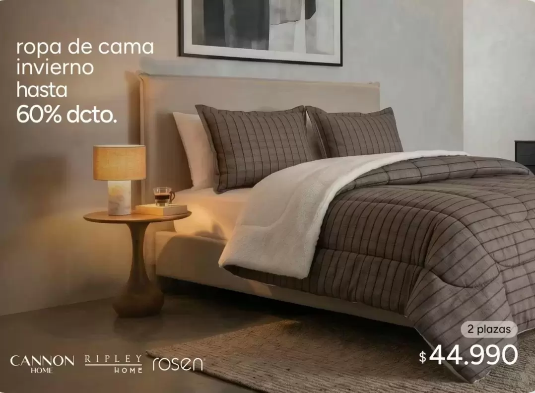 Rosen - ropa de cama invierno hista 60% decto