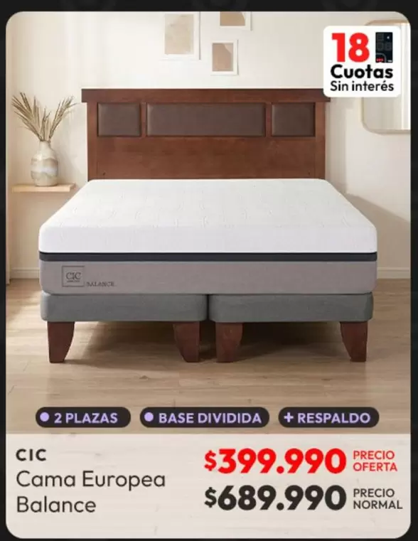 Cic - Cama Europea Balance