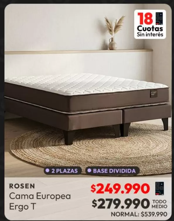 Rosen - Cama Europea Ergo T