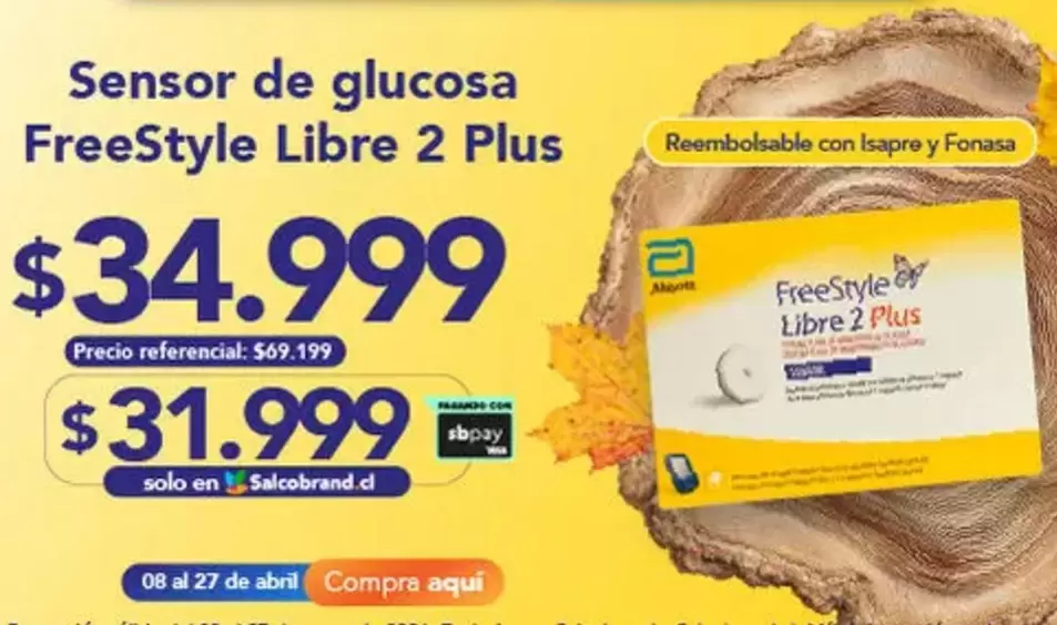 FreeStyle - Sensor De Glucosa Libre 2 Plus