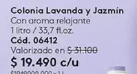 Colonia Lavanda Y Jazmin
