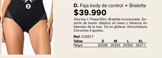 Control - Faja Body De  + Bralette