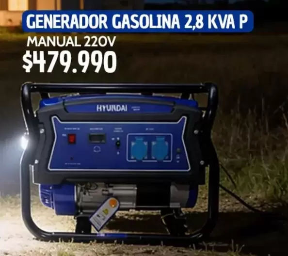 Hyundai - Generador Gasolina 2,8 Kva P Manual