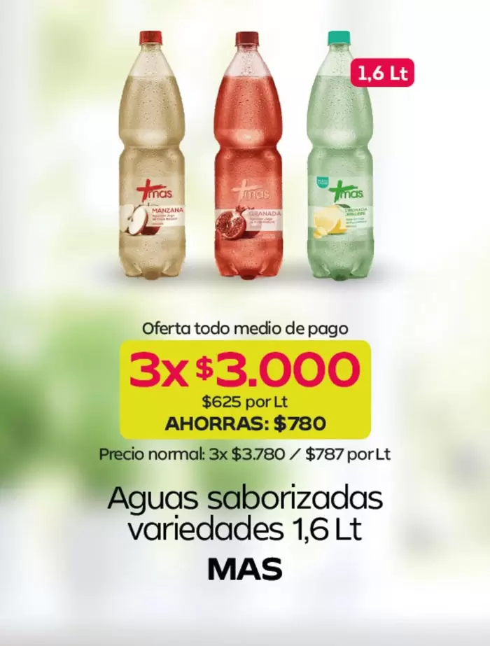 Más - Aguas Saborizadas Variedades