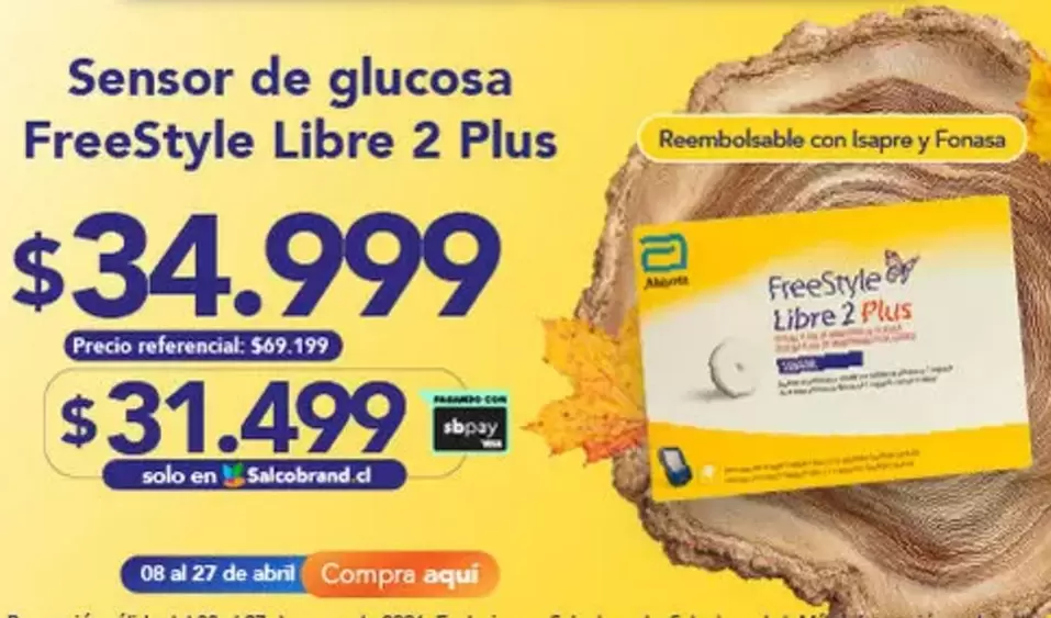 FreeStyle - Sensor De Glucosa Libre 2 Plus