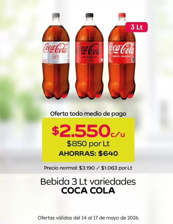 Coca Cola - Bebida 3 Lt Variedades