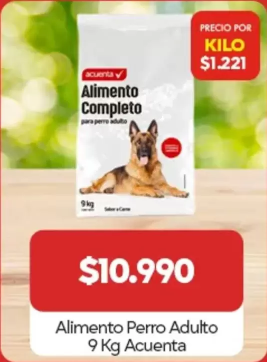 acuenta - Alimento Perro Adulto 9 Kg