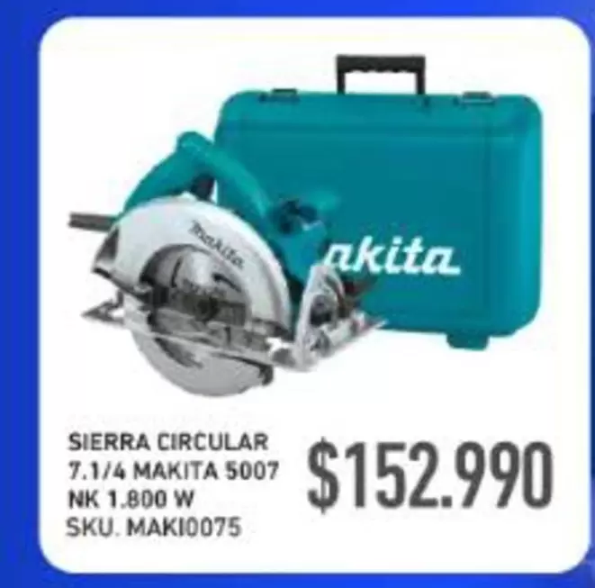 Makita - Sierra Circular 5007 NK 1,800 W