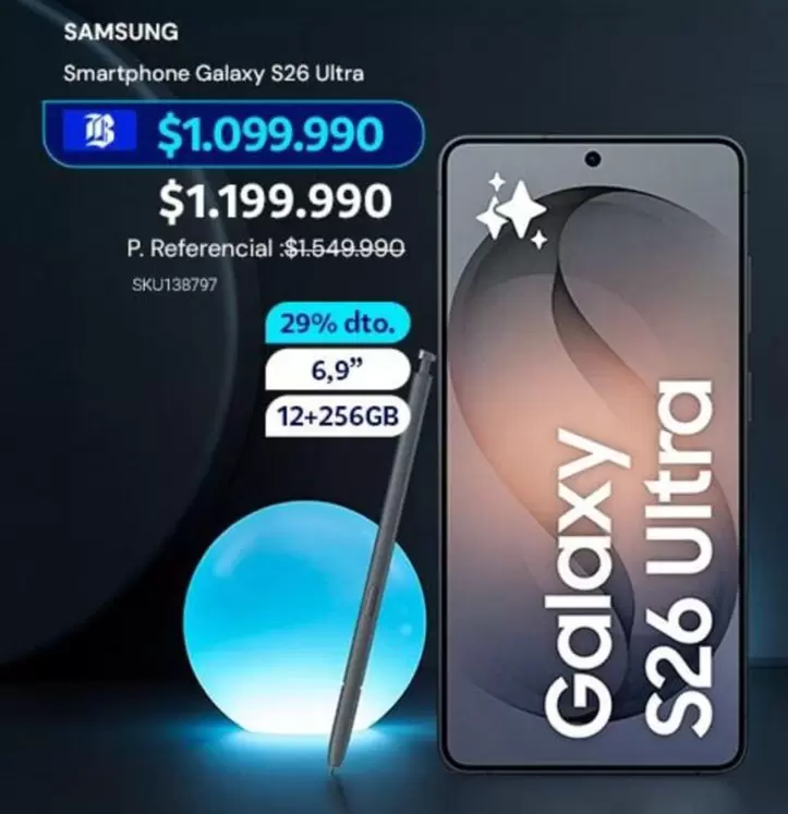 Samsung - Smartphone Galaxy S26 Ultra