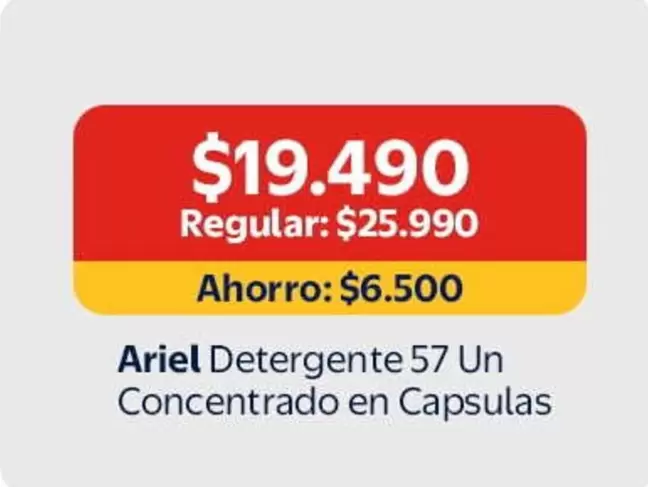 Ariel - Detergente Un Concentrado En Capsulas