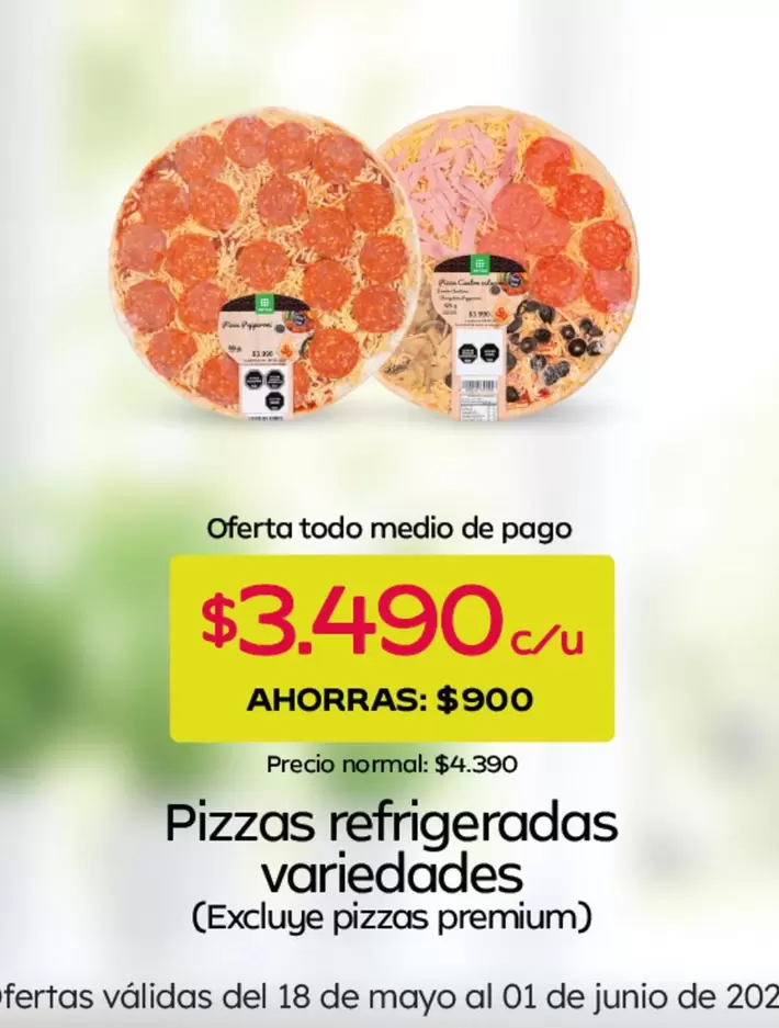 Pizzas Refrigeradas Variedades