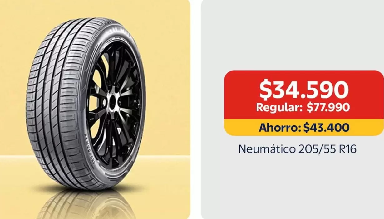 Neumático 205/55 R16