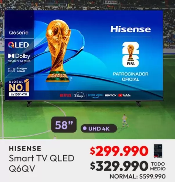 Hisense - Smart Tv Qled Q6QV