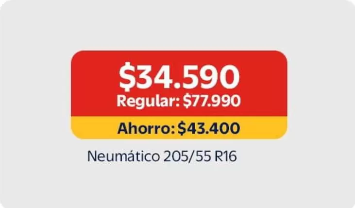Neumático 205/55 R16