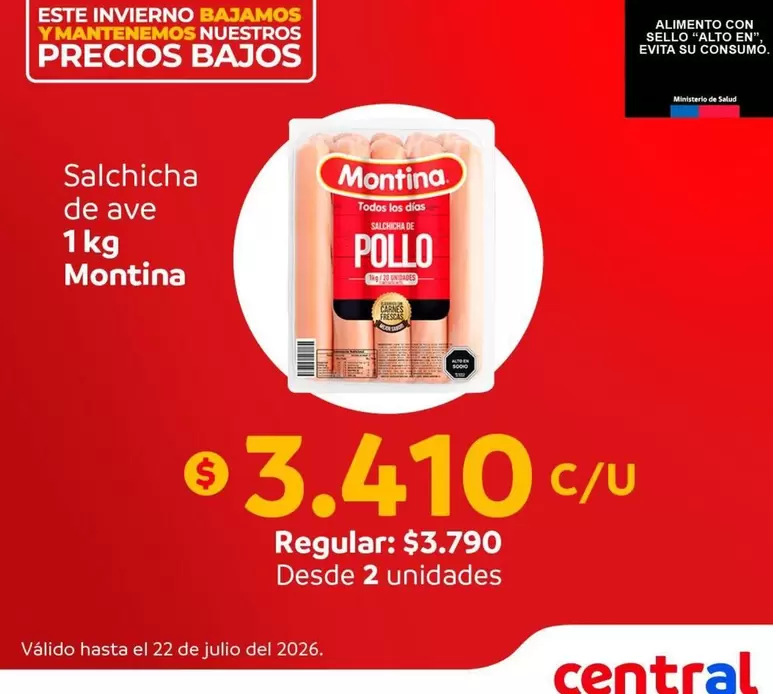 Montina - Salchicha De Ave