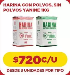 Harina Con Polvos, Sin Polvos