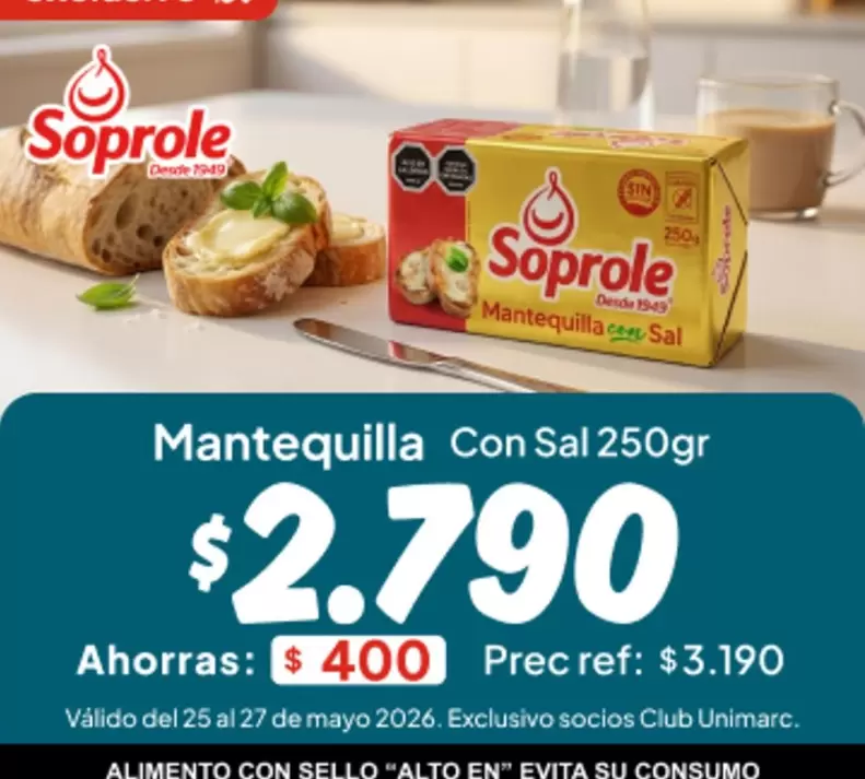 Soprole - Mantequilla Con Sal