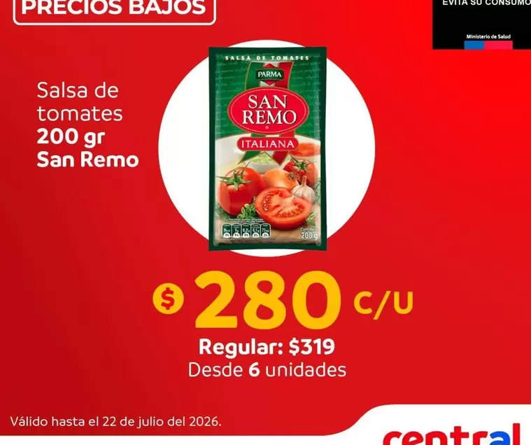 San Remo - Salsa De Tomates