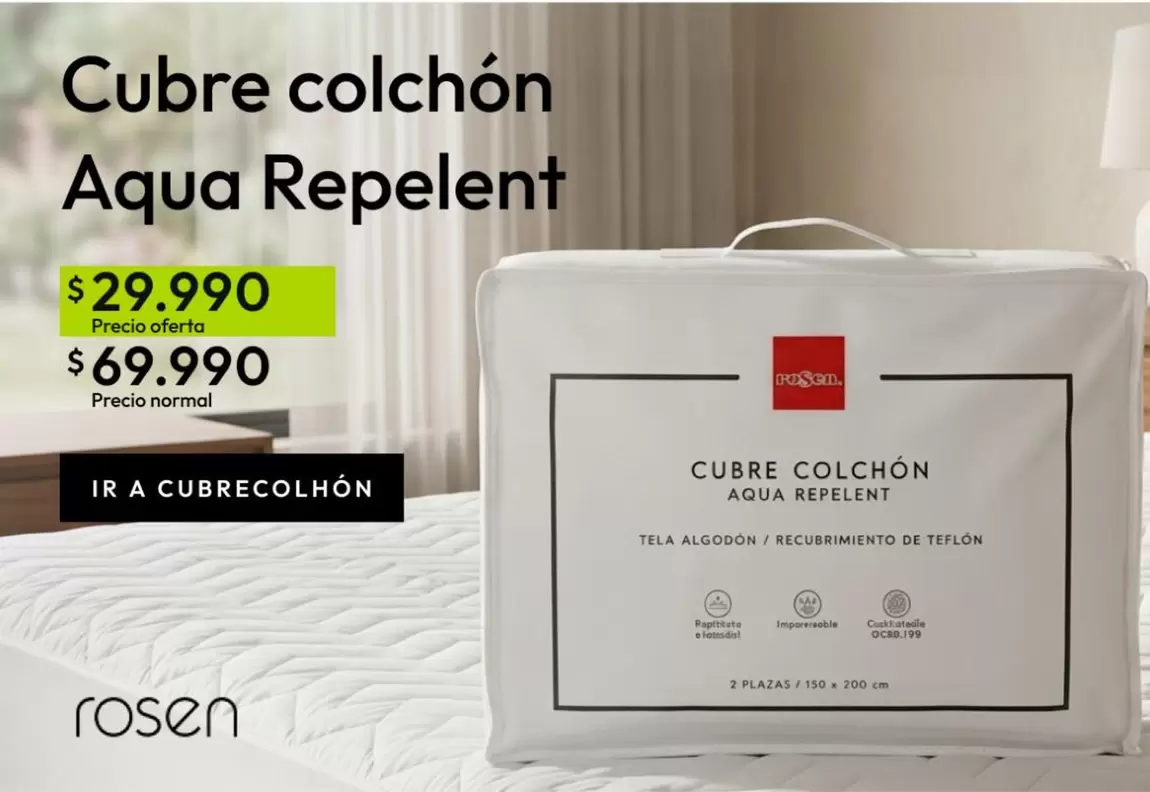 Rosen - Cubre Colchon Aqua Repelent