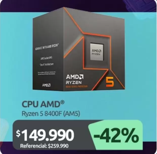 AMD - Ryzen 5 8400f (am5)