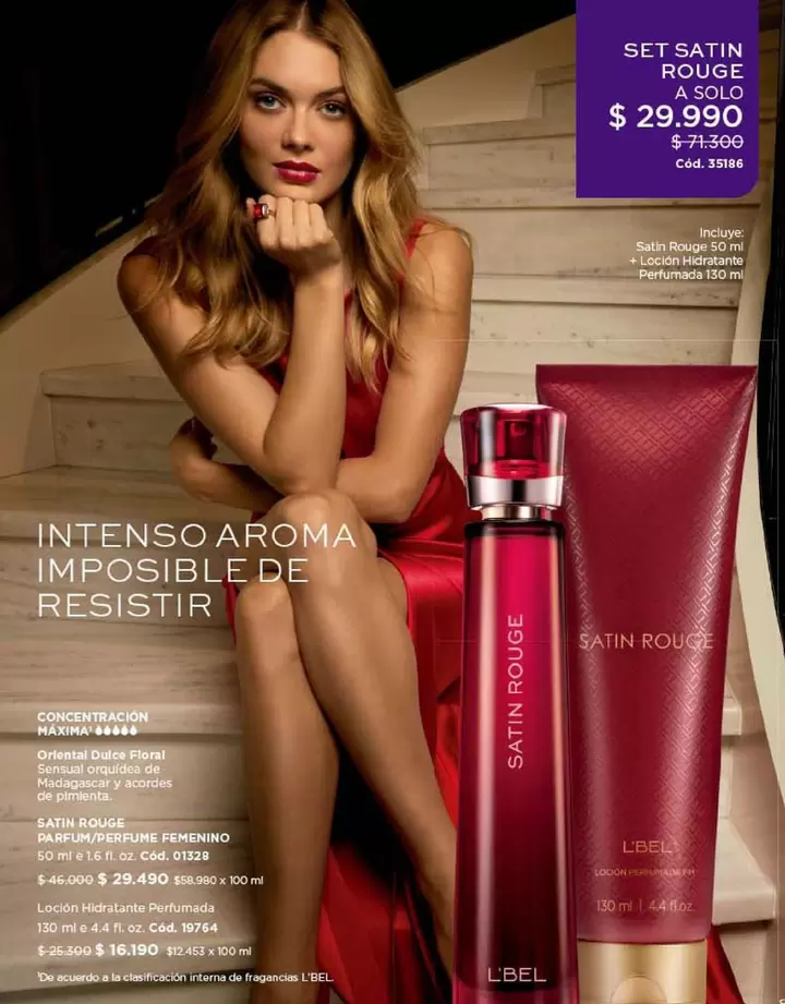 Set Satin Rouge