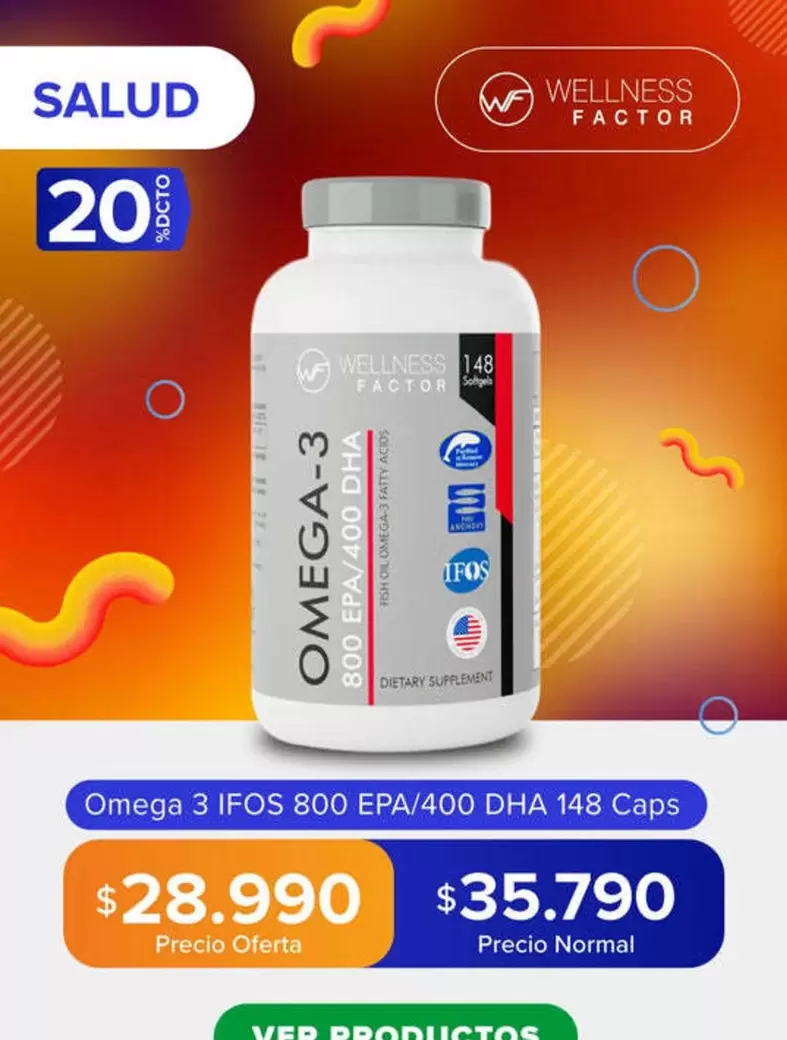 Omega - 3 Igos 800 Ep/400 Dha 148 Caps