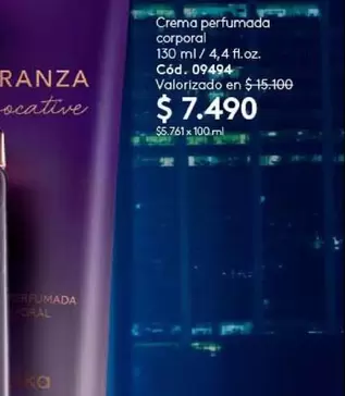 Crema Perfumada Corporal