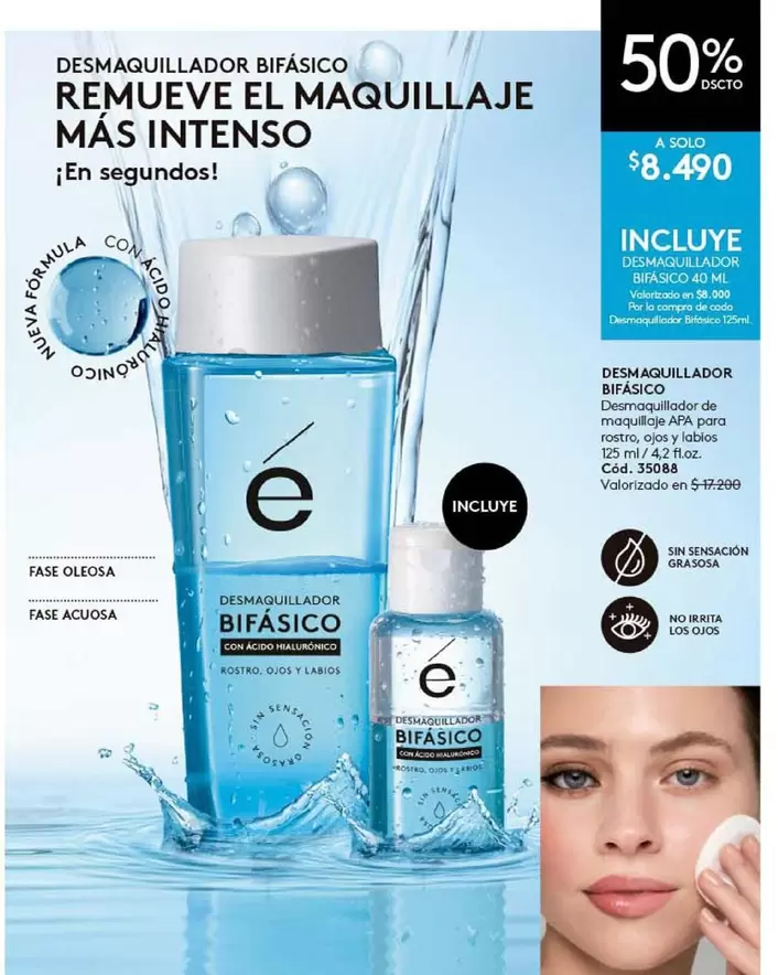 Desmaquillador Bifasico Resumeuse El Maquillaje Mas Intenso