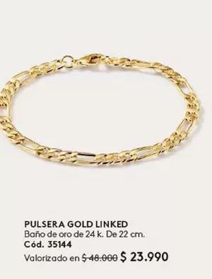Gold - Pulsera Linked
