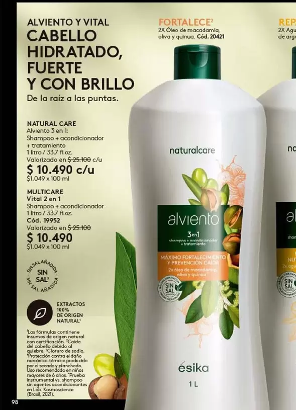 Vital - Alviento Y Cabello Hidratado, Fuerte Y Con Brillo