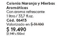 Arom - Colonia Naranja Y Hierbas aticas