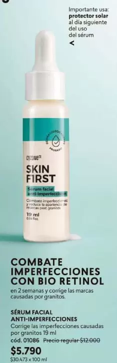 Cyzone - Combate Imperfecciones Con Bio