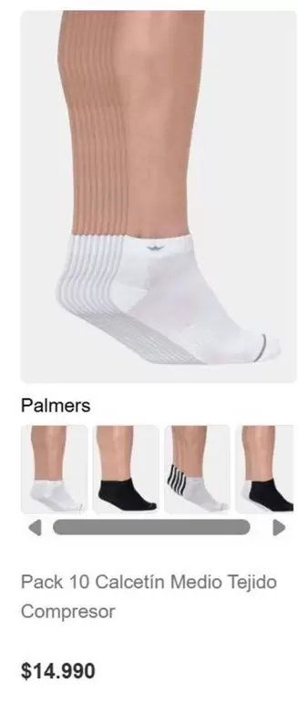 Palmer - Pack 10 Calcetin Medio Tejido Compresor