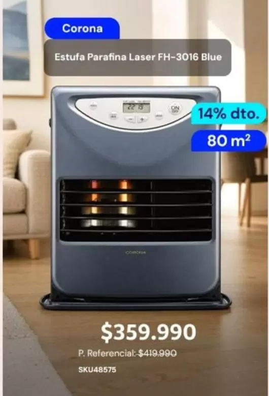 Corona - Estufa Parafina Laser FH-3016 Blue