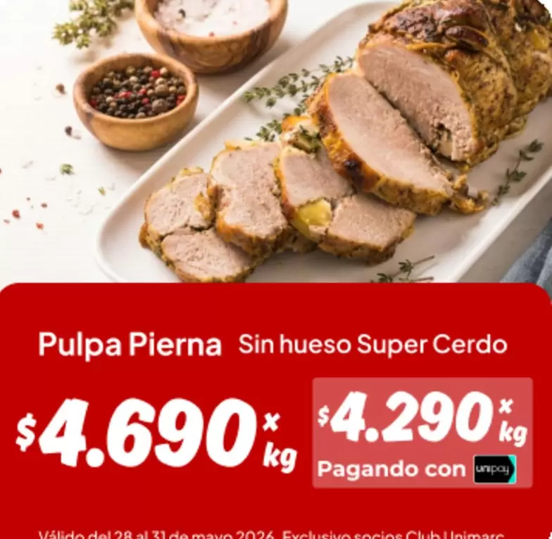 Club - Pulpa Pierna Sin Hueso Super Cerdo