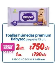 Babysec - Toallas Humedas Premium