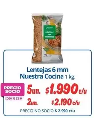 Lentejas 6 Mm