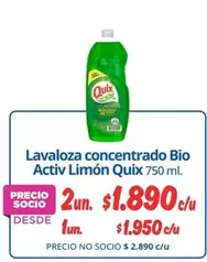 Quix - Lavaloza Concentrado Bio Limon