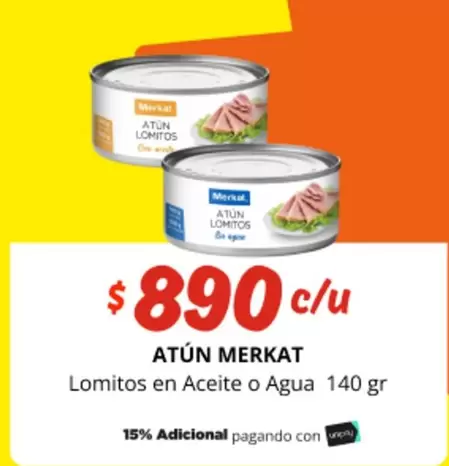 Merkat - Atun Lomitos En Aceite O Agua