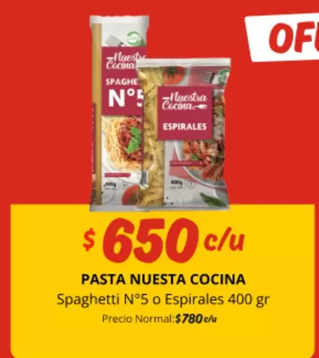 Pasta Nuesta Cocina Spaghetti