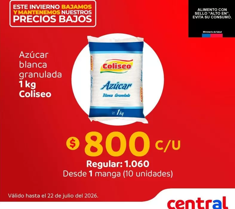 Coliseo - Azúcar Blanca Granulada
