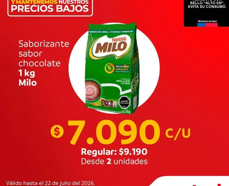 Milo - Saborizante Sabor Chocolate