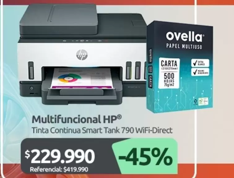 HP - Multifuncional Tinta Continua Smart Tank 790 Wifi-Direct